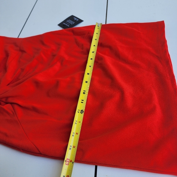 NWT Lulus Orange One-Shoulder Streap Bodycon Mini Dress Knot Detail Stretch S - Picture 8 of 13